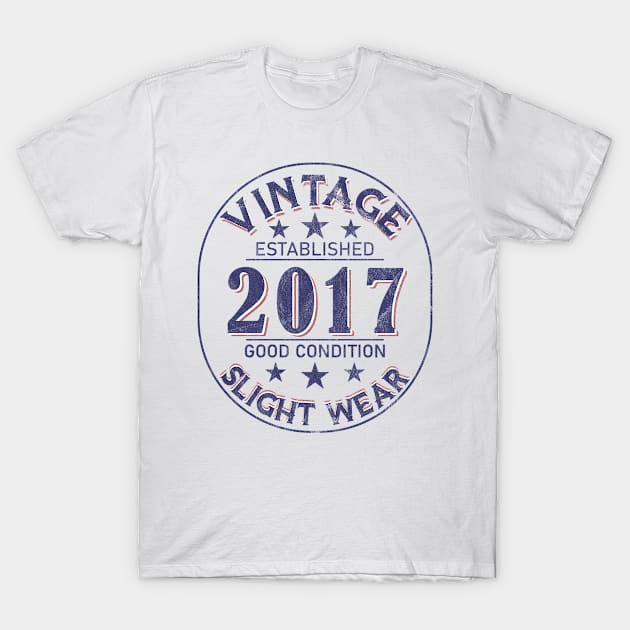 Vintage Established 2017 T-Shirt by Stacy Peters Art